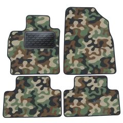 Tapis de sol de Voiture de Tapis de Voiture de Camouflage pour Mazda CX-7 2006-2014, D'armée Tapis de voiture, Base Antidérapante, Renforcée Dans la Zone de la Pédale