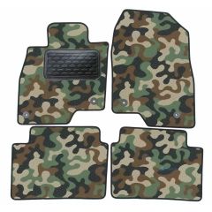 Tapis de sol de Voiture de Tapis de Voiture de Camouflage pour Mazda 6 depuis 2013, D'armée Tapis de voiture, Base Antidérapante, Renforcée Dans la Zone de la Pédale