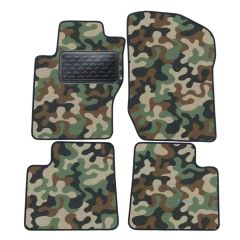 Tapis de sol de Voiture de Tapis de Voiture de Camouflage pour Mercedes Ml W164 2005-2013, D'armée Tapis de voiture, Base Antidérapante, Renforcée Dans la Zone de la Pédale