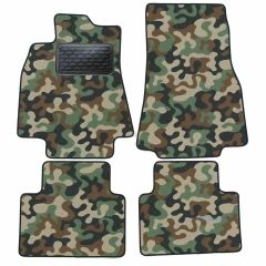 Tapis de sol de Voiture de Tapis de Voiture de Camouflage pour Mercedes A-klasse W169 2004-2012, D'armée Tapis de voiture, Base Antidérapante, Renforcée Dans la Zone de la Pédale