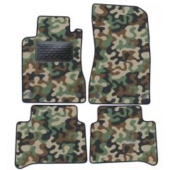 Tapis de sol de Voiture de Tapis de Voiture de Camouflage pour Mercedes E-klasse W211 2002-2009, D'armée Tapis de voiture, Base Antidérapante, Renforcée Dans la Zone de la Pédale