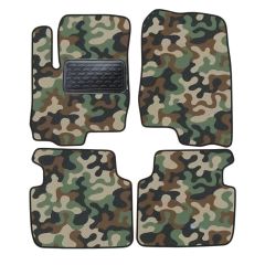 Tapis de sol de Voiture de Tapis de Voiture de Camouflage pour Mitsubishi Colt 2003-2013, D'armée Tapis de voiture, Base Antidérapante, Renforcée Dans la Zone de la Pédale