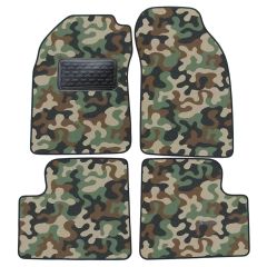 Tapis de sol de Voiture de Tapis de Voiture de Camouflage pour Nissan Micra K11 1992-2002, D'armée Tapis de voiture, Base Antidérapante, Renforcée Dans la Zone de la Pédale