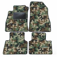 Tapis de sol de Voiture de Tapis de Voiture de Camouflage pour Nissan Juke 2010-2018, D'armée Tapis de voiture, Base Antidérapante, Renforcée Dans la Zone de la Pédale