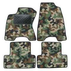 Tapis de sol de Voiture de Tapis de Voiture de Camouflage pour Nissan X-Trail T31 2007-2013, D'armée Tapis de voiture, Base Antidérapante, Renforcée Dans la Zone de la Pédale