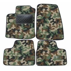 Tapis de sol de Voiture de Tapis de Voiture de Camouflage pour Opel Astra G 1999-2008, D'armée Tapis de voiture, Base Antidérapante, Renforcée Dans la Zone de la Pédale