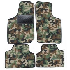 Tapis de sol de Voiture de Tapis de Voiture de Camouflage pour Opel Corsa B 1993-2000, D'armée Tapis de voiture, Base Antidérapante, Renforcée Dans la Zone de la Pédale
