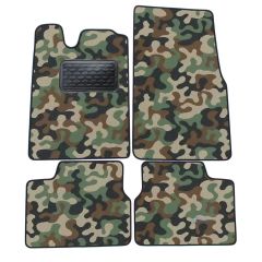 Tapis de sol de Voiture de Tapis de Voiture de Camouflage pour Opel Vectra A 1988-1995, D'armée Tapis de voiture, Base Antidérapante, Renforcée Dans la Zone de la Pédale