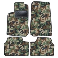 Tapis de sol de Voiture de Tapis de Voiture de Camouflage pour Opel Vectra B 1995-2002, D'armée Tapis de voiture, Base Antidérapante, Renforcée Dans la Zone de la Pédale