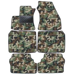 Tapis de sol de Voiture de Tapis de Voiture de Camouflage pour Opel Zafira A 1999-2005, D'armée Tapis de voiture, Base Antidérapante, Renforcée Dans la Zone de la Pédale