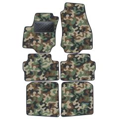 Tapis de sol de Voiture de Tapis de Voiture de Camouflage pour Opel Zafira B 2005-2011, D'armée Tapis de voiture, Base Antidérapante, Renforcée Dans la Zone de la Pédale