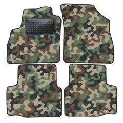 Tapis de sol de Voiture de Tapis de Voiture de Camouflage pour Opel Astra K 2015-2021, D'armée Tapis de voiture, Base Antidérapante, Renforcée Dans la Zone de la Pédale