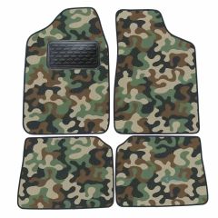 Tapis de sol de Voiture de Tapis de Voiture de Camouflage pour Peugeot 106 1992-2003, D'armée Tapis de voiture, Base Antidérapante, Renforcée Dans la Zone de la Pédale