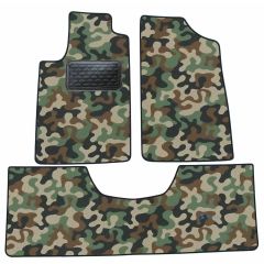 Tapis de sol de Voiture de Tapis de Voiture de Camouflage pour Peugeot 405 1987-1997, D'armée Tapis de voiture, Base Antidérapante, Renforcée Dans la Zone de la Pédale