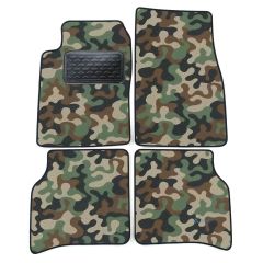 Tapis de sol de Voiture de Tapis de Voiture de Camouflage pour Peugeot 306 1992-2000, D'armée Tapis de voiture, Base Antidérapante, Renforcée Dans la Zone de la Pédale