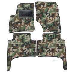 Tapis de sol de Voiture de Tapis de Voiture de Camouflage pour Peugeot Cayene 2002-2010, D'armée Tapis de voiture, Base Antidérapante, Renforcée Dans la Zone de la Pédale