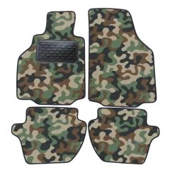 Tapis de sol de Voiture de Tapis de Voiture de Camouflage pour Peugeot Boxster 2004-2009, D'armée Tapis de voiture, Base Antidérapante, Renforcée Dans la Zone de la Pédale
