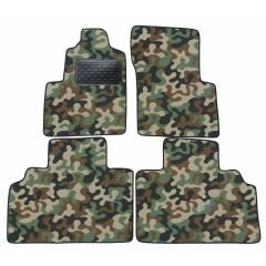 Tapis de sol de Voiture de Tapis de Voiture de Camouflage pour Renault Espace 2000-2003, D'armée Tapis de voiture, Base Antidérapante, Renforcée Dans la Zone de la Pédale