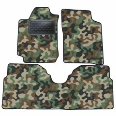 Tapis de sol de Voiture de Tapis de Voiture de Camouflage pour Renault Megane Scenic 1997-2003, D'armée Tapis de voiture, Base Antidérapante, Renforcée Dans la Zone de la Pédale