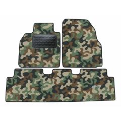 Tapis de sol de Voiture de Tapis de Voiture de Camouflage pour Renault Megane Scenic 2004-2015, D'armée Tapis de voiture, Base Antidérapante, Renforcée Dans la Zone de la Pédale