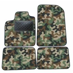 Tapis de sol de Voiture de Tapis de Voiture de Camouflage pour Renault Twingo 2 2007-2014, D'armée Tapis de voiture, Base Antidérapante, Renforcée Dans la Zone de la Pédale