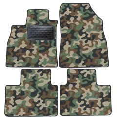 Tapis de sol de Voiture de Tapis de Voiture de Camouflage pour Renault Talis depuis 2016, D'armée Tapis de voiture, Base Antidérapante, Renforcée Dans la Zone de la Pédale