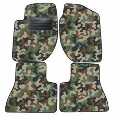 Tapis de sol de Voiture de Tapis de Voiture de Camouflage pour Land Rover Freelander 1 1998-2006, D'armée Tapis de voiture, Base Antidérapante, Renforcée Dans la Zone de la Pédale