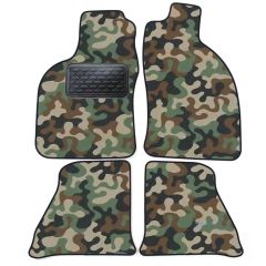 Tapis de sol de Voiture de Tapis de Voiture de Camouflage pour Saab 9-3 1998-2002, D'armée Tapis de voiture, Base Antidérapante, Renforcée Dans la Zone de la Pédale