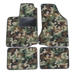 Tapis de sol de Voiture de Tapis de Voiture de Camouflage pour Seat Cordoba 1999-2003, D'armée Tapis de voiture, Base Antidérapante, Renforcée Dans la Zone de la Pédale