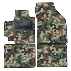 Tapis de sol de Voiture de Tapis de Voiture de Camouflage pour Suzuki Celerio depuis 2015, D'armée Tapis de voiture, Base Antidérapante, Renforcée Dans la Zone de la Pédale