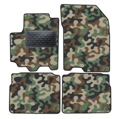 Tapis de sol de Voiture de Tapis de Voiture de Camouflage pour Suzuki SX4 S-Cross 2013-2021, D'armée Tapis de voiture, Base Antidérapante, Renforcée Dans la Zone de la Pédale