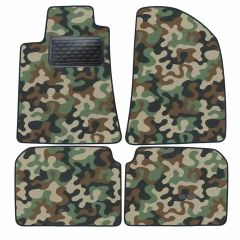 Tapis de sol de Voiture de Tapis de Voiture de Camouflage pour Toyota Avensis 2003-2008, D'armée Tapis de voiture, Base Antidérapante, Renforcée Dans la Zone de la Pédale