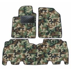 Tapis de sol de Voiture de Tapis de Voiture de Camouflage pour Toyota Yaris Verso 1999-2006, D'armée Tapis de voiture, Base Antidérapante, Renforcée Dans la Zone de la Pédale