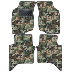 Tapis de sol de Voiture de Tapis de Voiture de Camouflage pour Toyota Hilux 2006-2011, D'armée Tapis de voiture, Base Antidérapante, Renforcée Dans la Zone de la Pédale