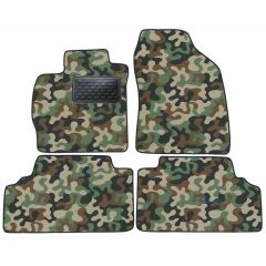 Tapis de sol de Voiture de Tapis de Voiture de Camouflage pour Toyota LS430 2001-2005, D'armée Tapis de voiture, Base Antidérapante, Renforcée Dans la Zone de la Pédale