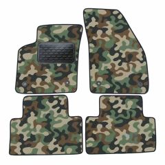 Tapis de sol de Voiture de Tapis de Voiture de Camouflage pour Volvo C30 2007-2013, D'armée Tapis de voiture, Base Antidérapante, Renforcée Dans la Zone de la Pédale