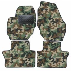 Tapis de sol de Voiture de Tapis de Voiture de Camouflage pour Volvo S80 2006-2016, D'armée Tapis de voiture, Base Antidérapante, Renforcée Dans la Zone de la Pédale