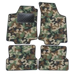 Tapis de sol de Voiture de Tapis de Voiture de Camouflage pour Volkswagen Golf 3 1991-1999, D'armée Tapis de voiture, Base Antidérapante, Renforcée Dans la Zone de la Pédale