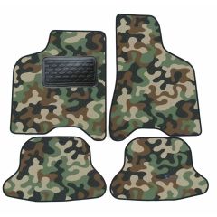 Tapis de sol de Voiture de Tapis de Voiture de Camouflage pour Volkswagen Lupo 1998-2005, D'armée Tapis de voiture, Base Antidérapante, Renforcée Dans la Zone de la Pédale