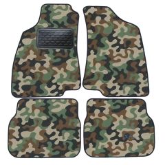 Tapis de sol de Voiture de Tapis de Voiture de Camouflage pour Volkswagen Passat B3 1987-1993, D'armée Tapis de voiture, Base Antidérapante, Renforcée Dans la Zone de la Pédale