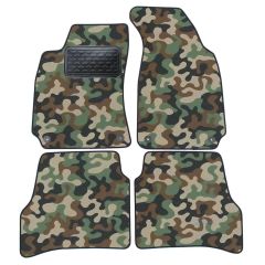 Tapis de sol de Voiture de Tapis de Voiture de Camouflage pour Volkswagen Passat B5 2001-2006, D'armée Tapis de voiture, Base Antidérapante, Renforcée Dans la Zone de la Pédale