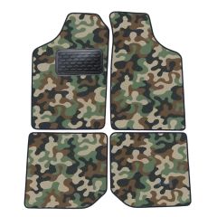 Tapis de sol de Voiture de Tapis de Voiture de Camouflage pour Volkswagen Polo 1990-1994, D'armée Tapis de voiture, Base Antidérapante, Renforcée Dans la Zone de la Pédale