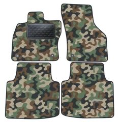 Tapis de sol de Voiture de Tapis de Voiture de Camouflage pour Volkswagen Passat B8 depuis 2015, D'armée Tapis de voiture, Base Antidérapante, Renforcée Dans la Zone de la Pédale
