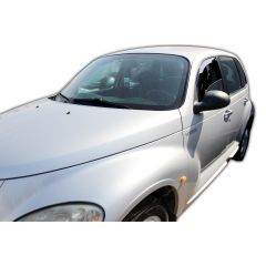 Heko Deflecteurs d'air Déflecteurs de Vent Compatible Avec Chrysler Pt Cruiser 2000-2010, Ensemble 2 pièces, Noir, Fumé, Aérodynamique, Montage facile
