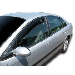Heko Deflecteurs d'air Déflecteurs de Vent Compatible Avec Citroen C5 4P. Berlina, Tricorps / Break 2001-2008, Ensemble 4 pièces, Noir, Fumé, Aérodynamique, Montage facile
