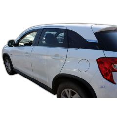 Heko Deflecteurs d'air Déflecteurs de Vent Compatible Avec Citroen C4 Aircross 2012-2017, Ensemble 2 pièces, Noir, Fumé, Aérodynamique, Montage facile