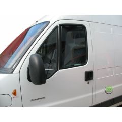 Heko Deflecteurs d'air Déflecteurs de Vent Compatible Avec Peugeot Boxer 1994-2006, Noir, Fumé, Aérodynamique, Montage facile