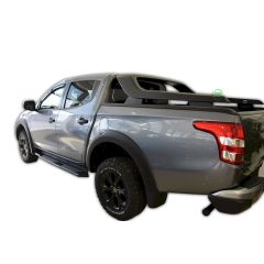 Heko Deflecteurs d'air Déflecteurs de Vent Compatible Avec Fiat Fullback depuis 2016, Ensemble 2 pièces, Noir, Fumé, Aérodynamique, Montage facile