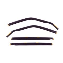 Heko Deflecteurs d'air Déflecteurs de Vent Compatible Avec Ford Grand C-Max 2010-2019, Ensemble 4 pièces, Noir, Fumé, Aérodynamique, Montage facile