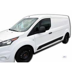 Heko Deflecteurs d'air Déflecteurs de Vent Compatible Avec Ford Transit Connect 2014-2022, Ensemble 2 pièces, Noir, Fumé, Aérodynamique, Montage facile